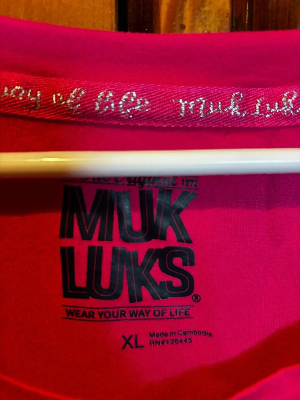 MUK LUKS Magenta Short Sleeve Midi Dress Size XL
